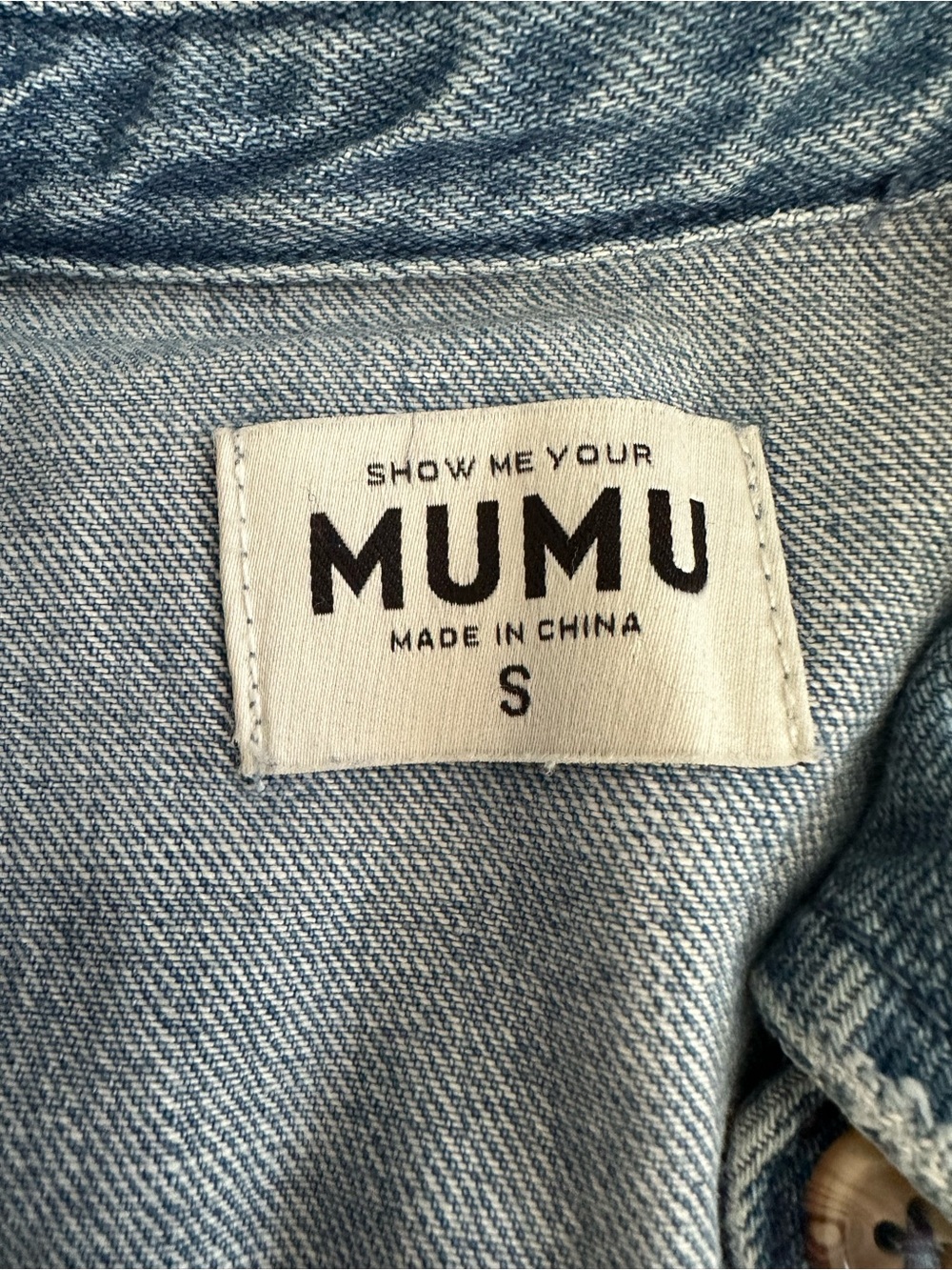SHOW ME YOUR MUMU DURANGO DENIM DRESS Size Small - Picture 7 of 9